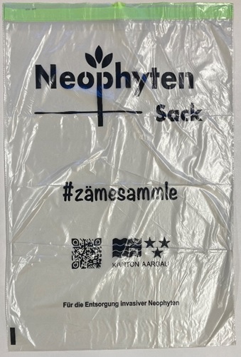 Neophyten-Entsorgungssack Kanton Aargau