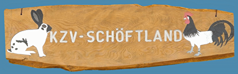 KZV Schöftland - Logo auf Holztafel