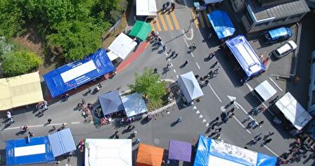 Jahrmarkt - Vogelperspektive Lindenplatz