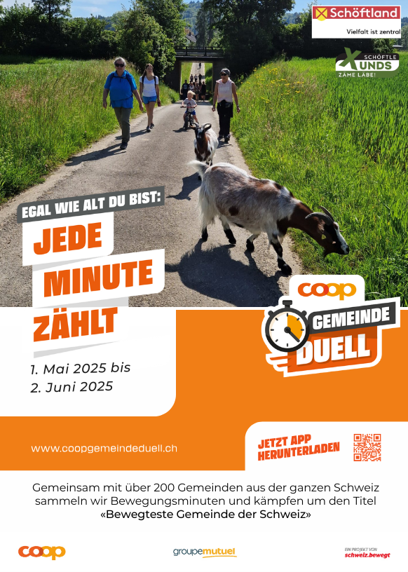 Gemeinde-Duell 2025 Bewegung / Flyer