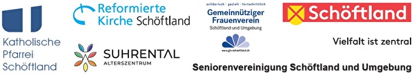 Projektgruppe Alterskommission Schöftland - Logos der Institutionen