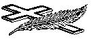 Kreuz und Feder - Symbol