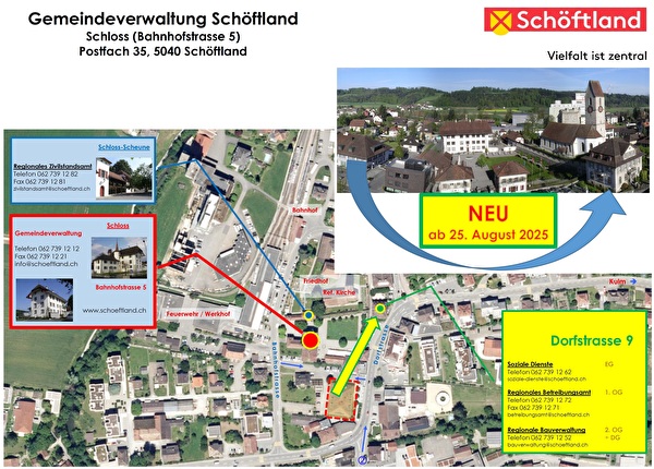 Ortsplan - Übersicht Gemeindeverwaltungsliegenschaften