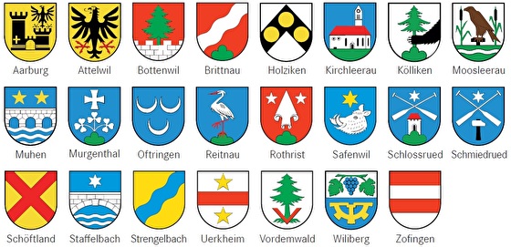 Vertragsgemeinden Regionalpolizei Zofingen - Wappen