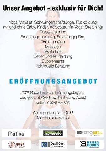 YogaFit4vitality GmbH - Eröffnungsangebot