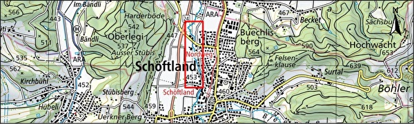 Regionaler Hochwasserschutz Suhrental, Teilausbau Schöftland - Situation Plan/Übersicht