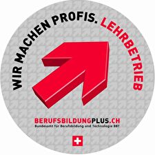 Lehrbetrieb (BBT-Logo/-Vignette) - Wir machen Profis.