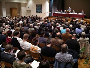 Gemeindeversammlung Schöftland; Aula der Bezirksschule