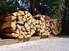 Brennholz-Ster gebündelt