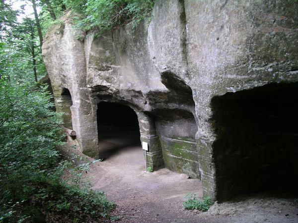 Säulengrotte Sandsteinbruch - Aussenansicht