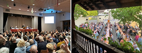 Gemeindeversammlung Schöftland; Aula und Schlosshof