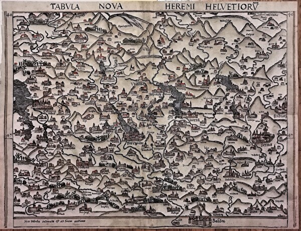Finden Sie auf der Waldseemüllerkarte von 1513 die Gemeinde Root?
