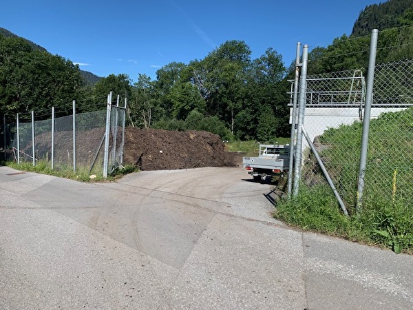 Eingang Gründeponie Klosters Dorf