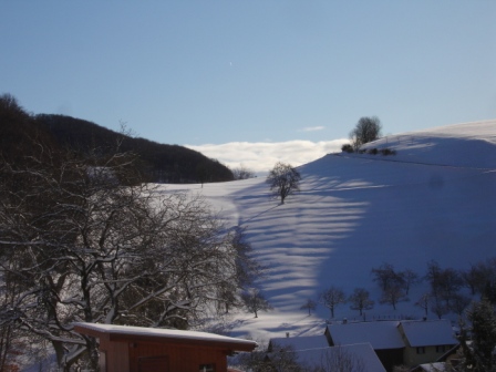 Wintertag über Asp