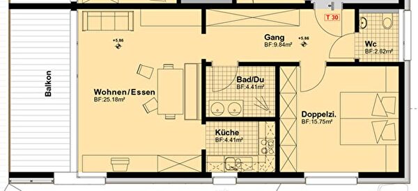Zweipersonenwohnung