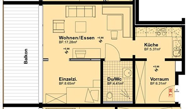 Einpersonenwohnung