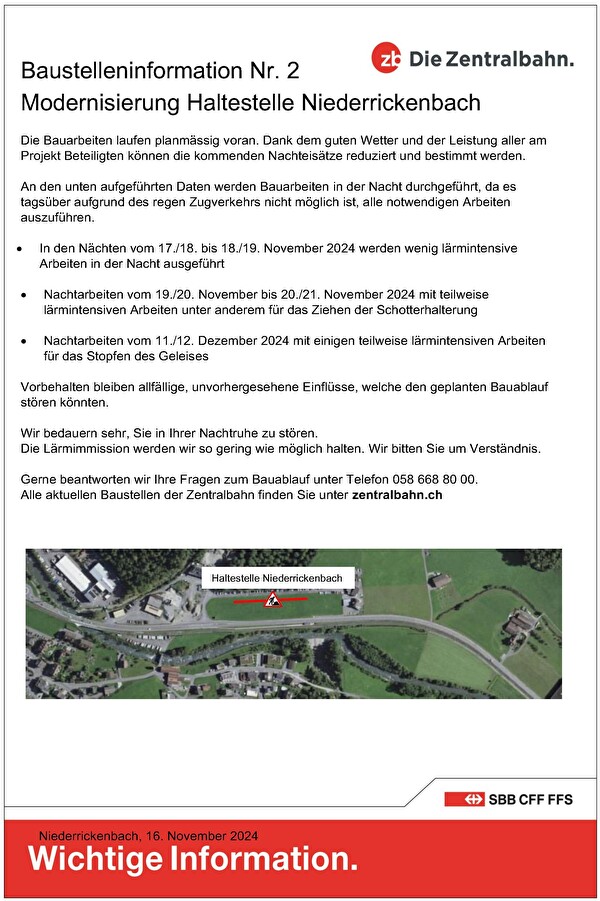 Baustelleninformation