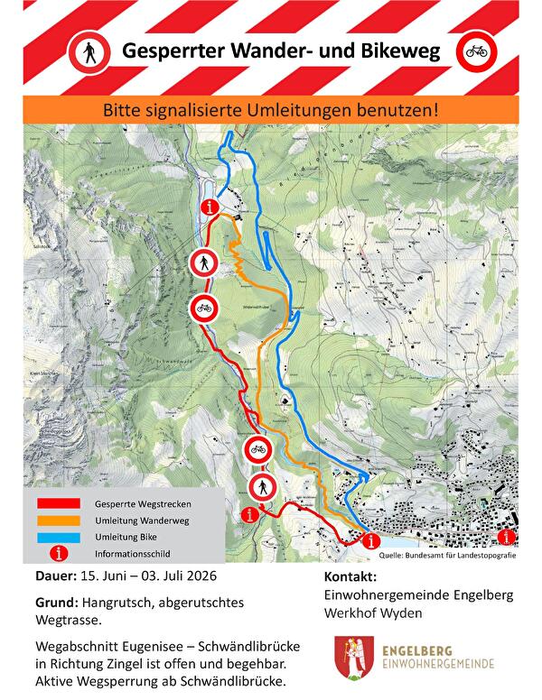 Wanderwegsperrung