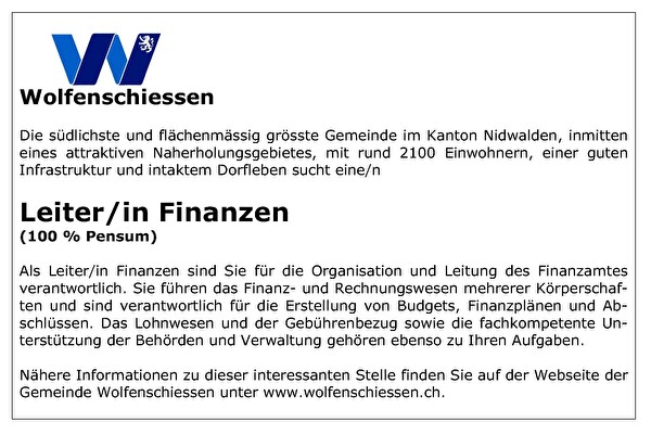 Stellenausschreibung