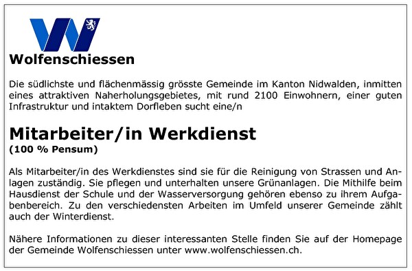 Stellenausschreibung