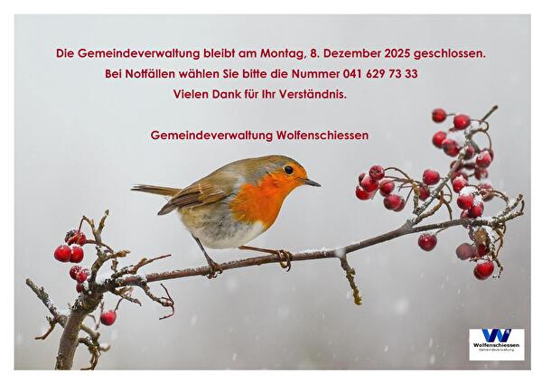 Öffnungszeiten 8. Dezember 2025