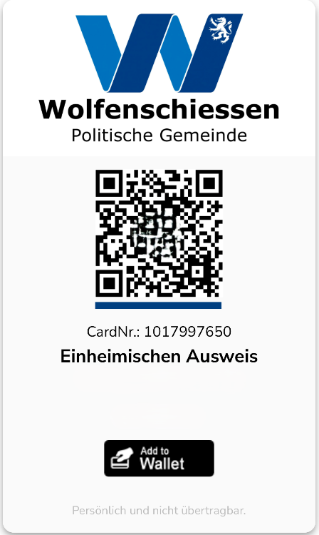 Einheimischenausweis