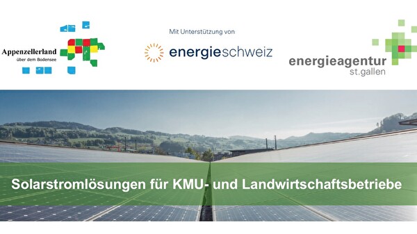 Solarstromlösungen für KMU- und Landwirtschaftsbetriebe