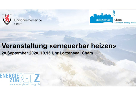 Veranstaltung erneuerbar heizen