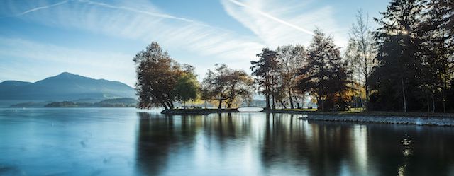 Magisch: Der Villettepark am Zugersee.