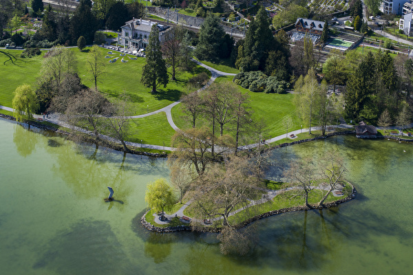 Villettepark mit Inseli, Cham