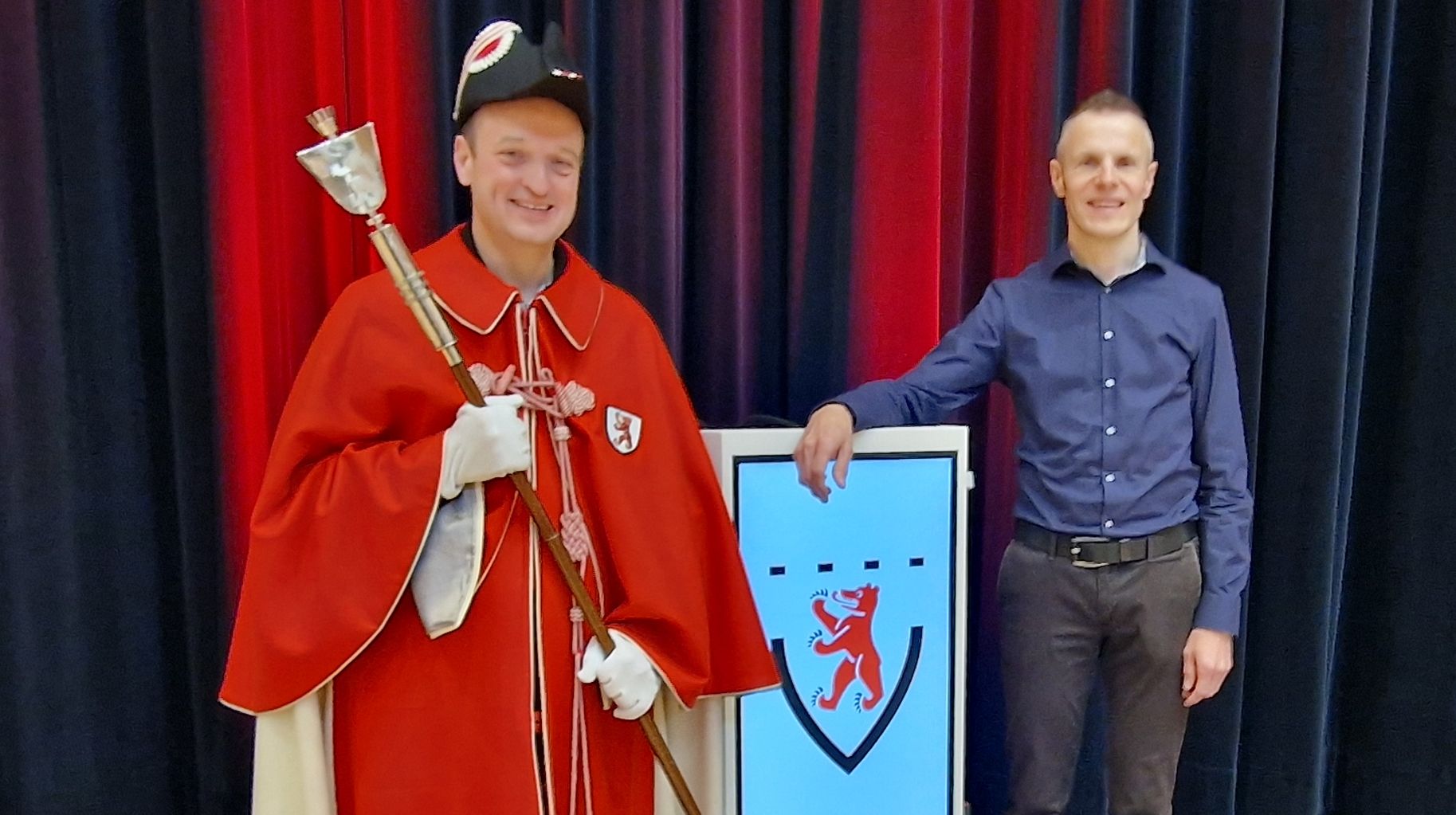Gemeindeweibel Pascal Senn und Vizeweibel Markus Büeler