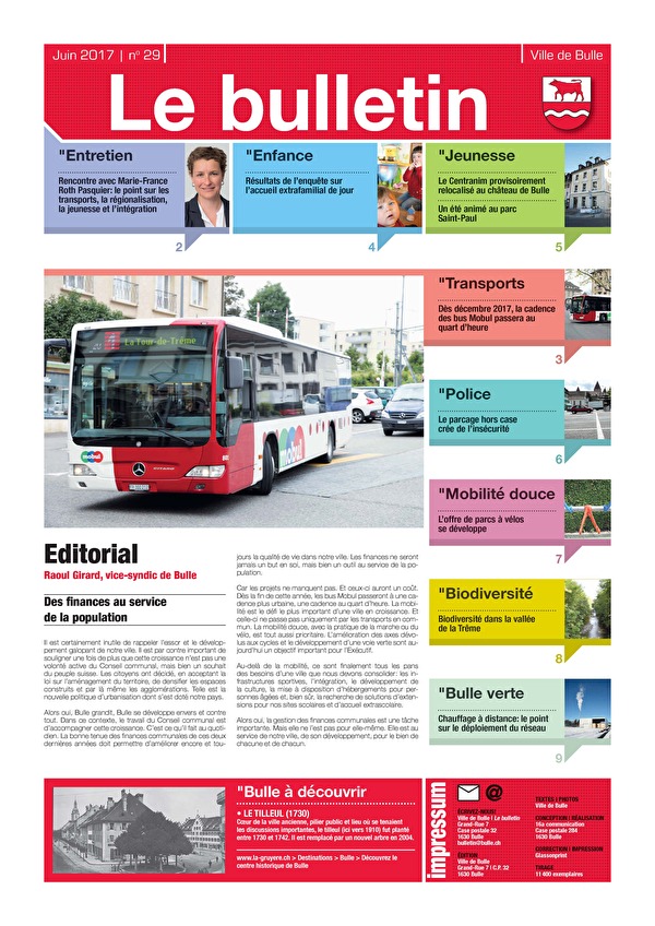Première page du bulletin