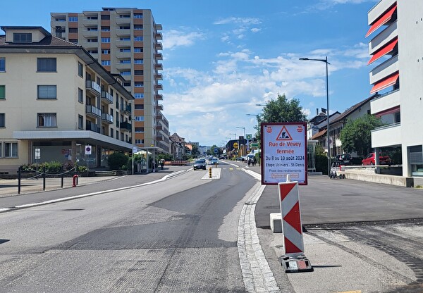 Travaux rue de Vevey