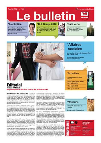 Couverture de la 16ème édition du Bulletin communal