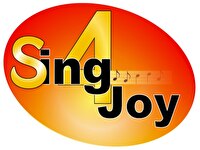 logo rouge avec inscription en jaune et noir de sing joy
