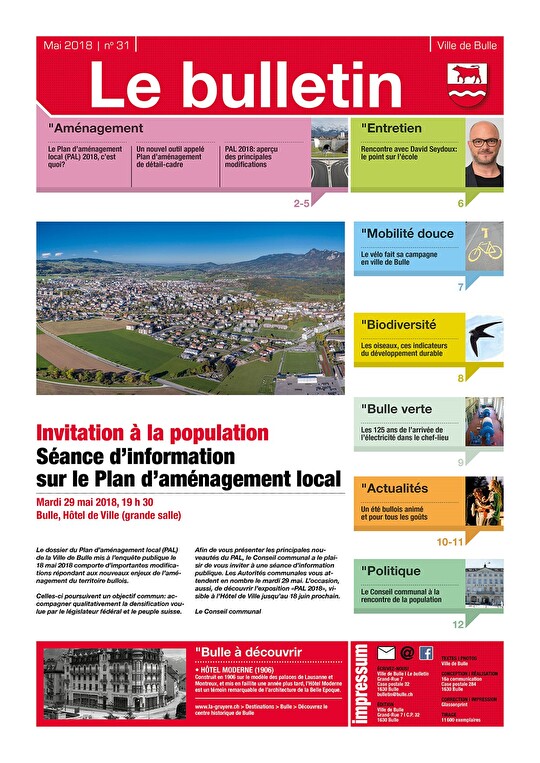 Première page du bulletin