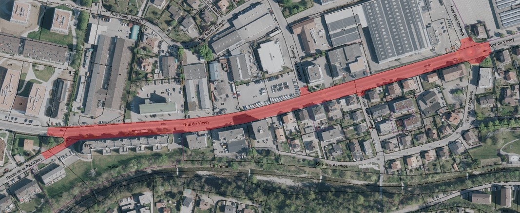 Travaux rue de Vevey 2025-2026
