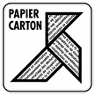 symbole papier et carton