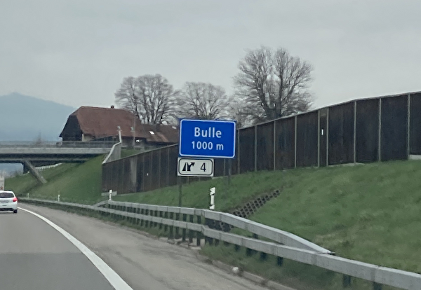 A12 sortie jonction Bulle