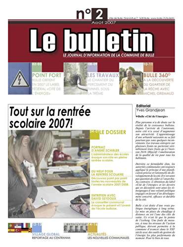 Bulletin numéro 2