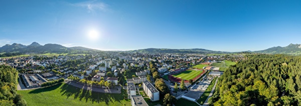 Vue aérienne de Bulle