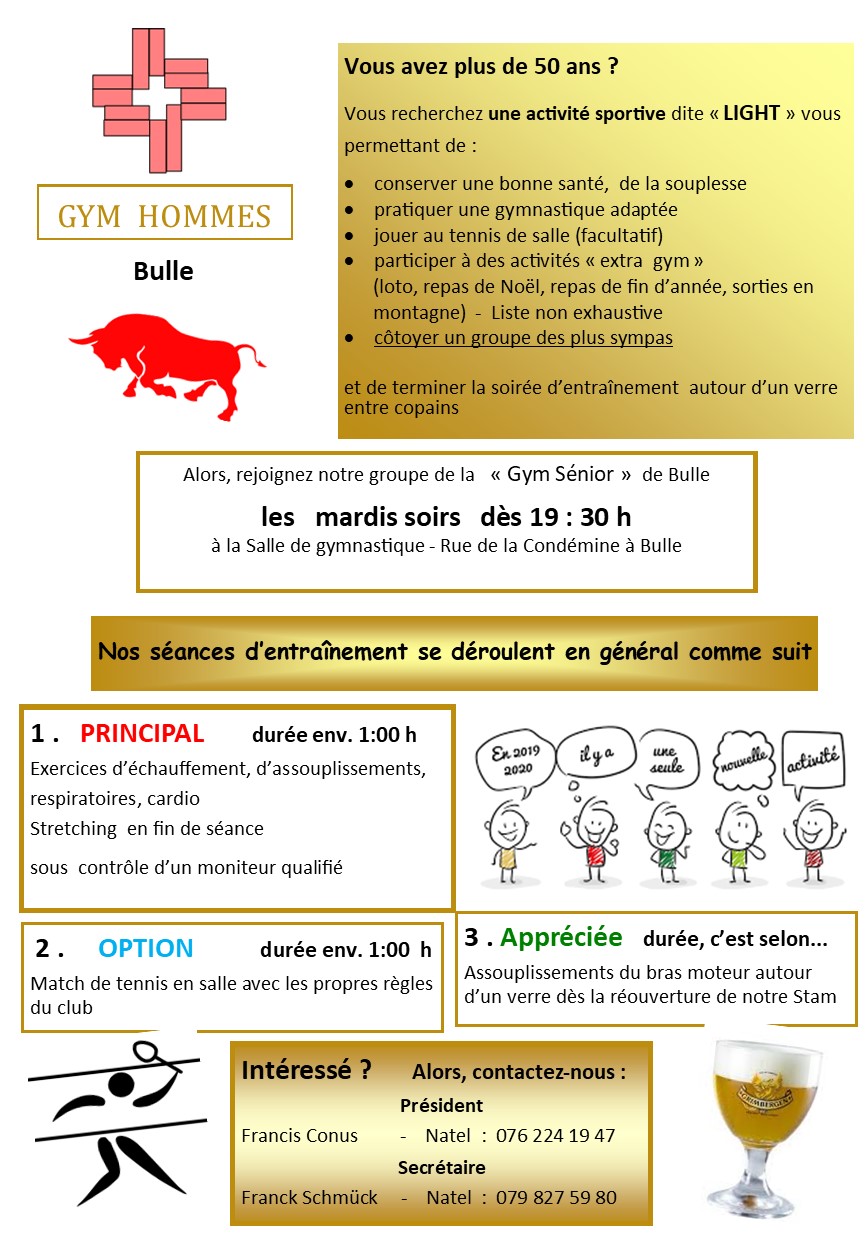 Présentation société gym homme