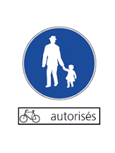 panneau trottoirs