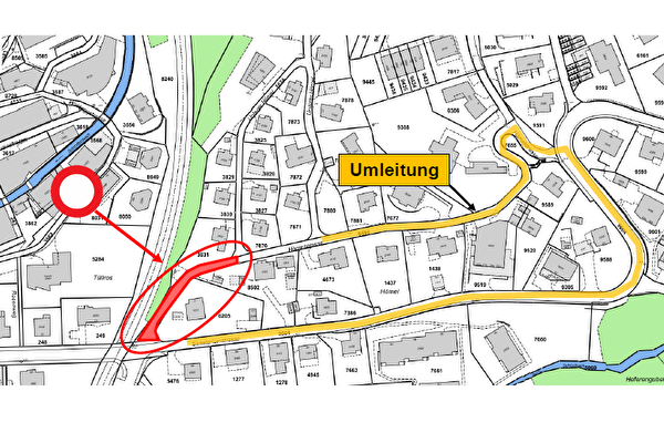 Plan Sperrung Hömelstrasse