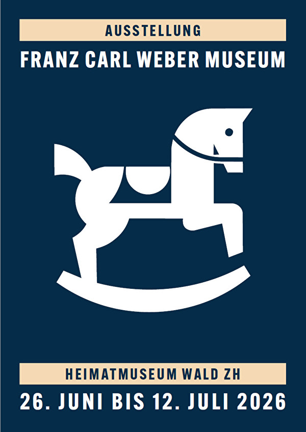 Vorderseite der Einladungskarte für die Ausstellung Franz Carl Weber Museum