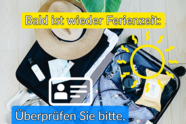 Offener Reisekoffer