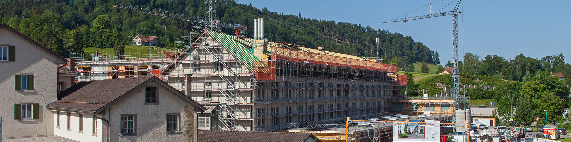 Baustelle in Wald ZH (Bild: Gemeinde Wald ZH)