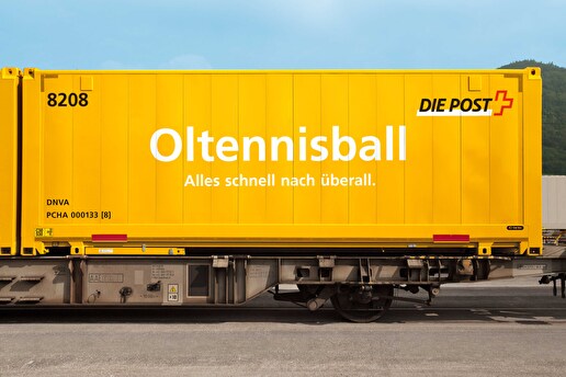Oltennisball rollt durch die Schweiz