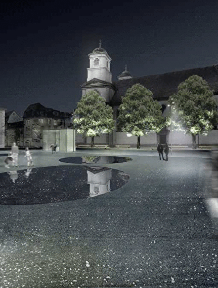 Der neue Munzingerplatz by night