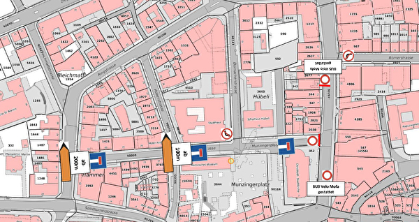 Umleitungen Baslerstrasse